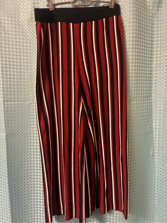 Forever 21 Pants - Striped Wide-Leg Pants in Red and Navy